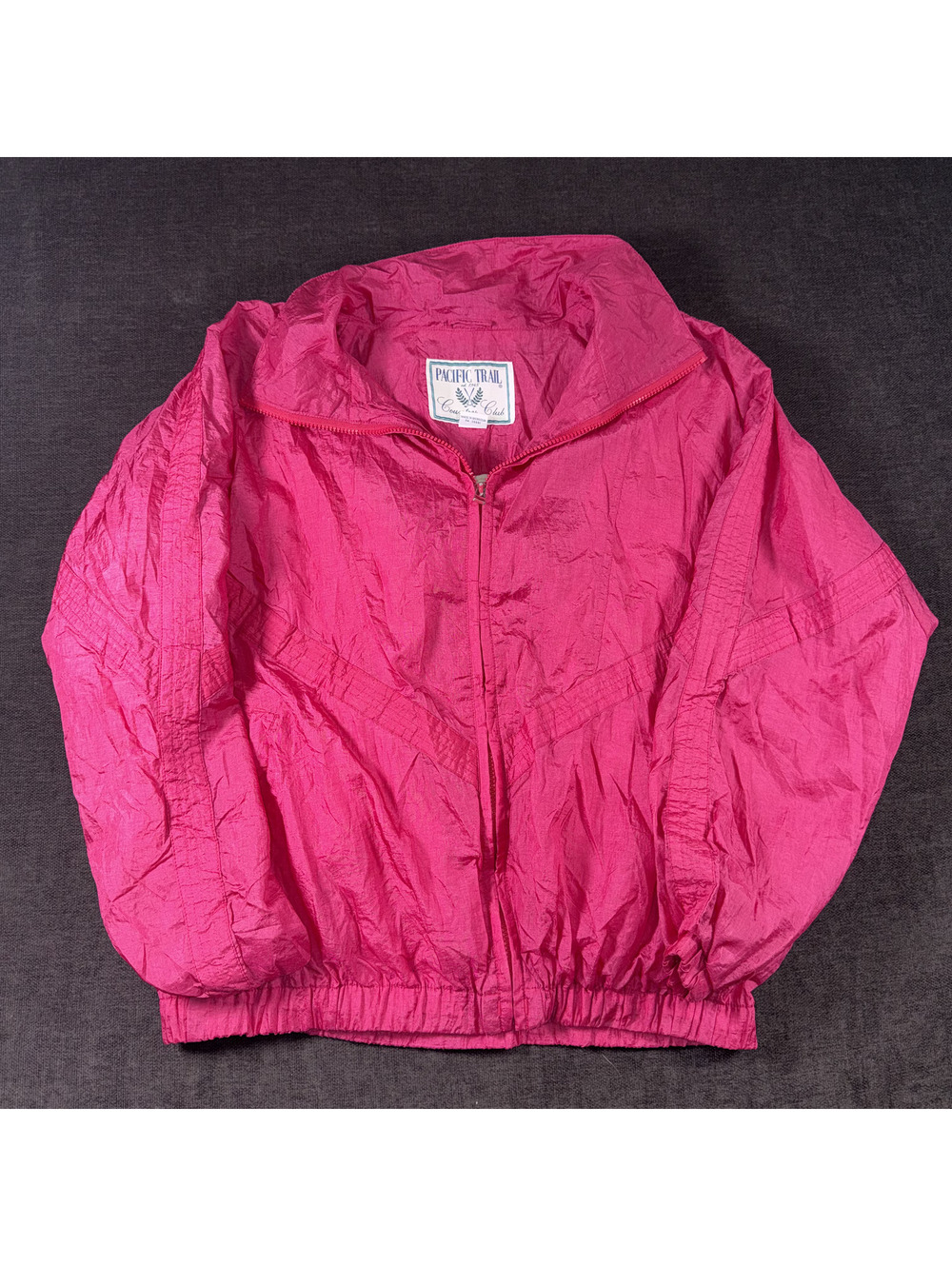 Pacific Trail Vintage Pink Windbreaker Jacket Large
